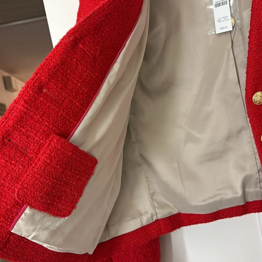 J.Crew V-neck lady jacket in maritime tweed BV211